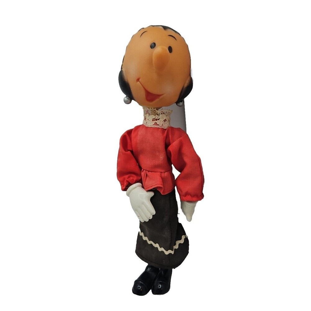 Vintage 1980 Uneeda Olive Oil Oyl 8.5" Doll 70885 Popeye Retro Popeye Sailor Man
